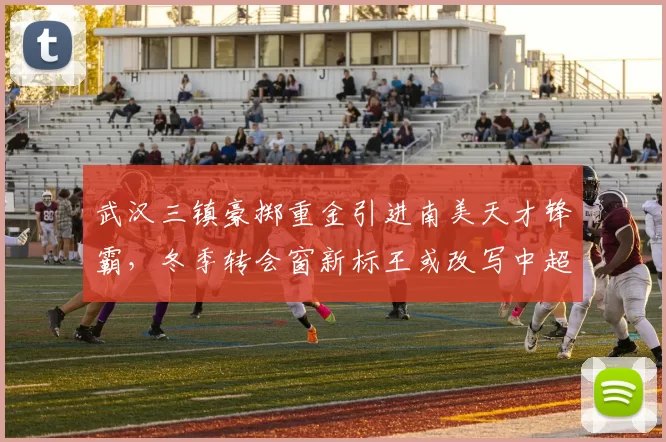 武汉三镇豪掷重金引进南美天才锋霸，冬季转会窗新标王或改写中超争冠格局_卡迪斯_赛季_外援